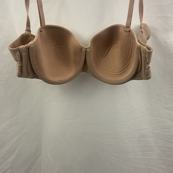 Victorias Secret Lined Strapless Bra Womens Size 34C Nude Body by Victoria - Picture 9 of 13